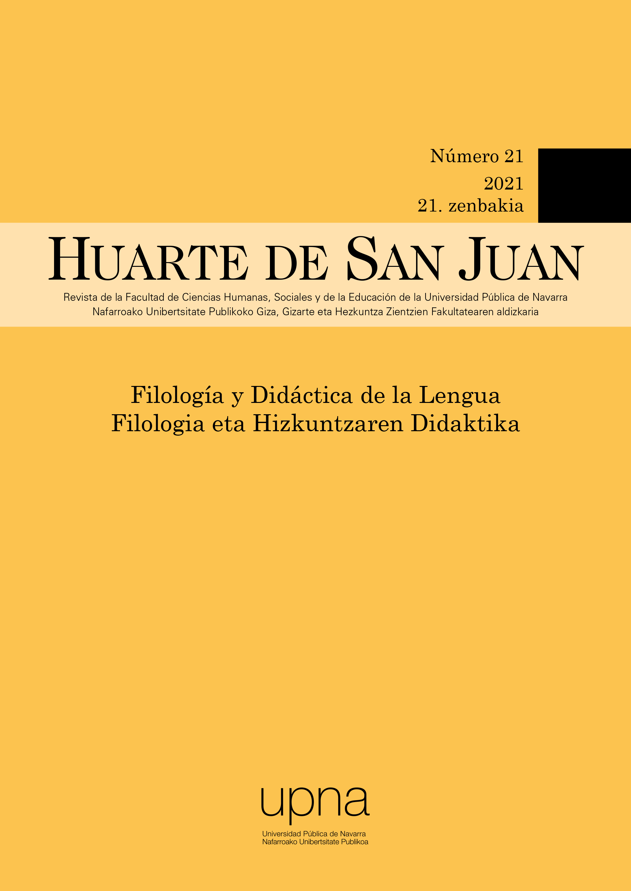 Revista Huarte de San Juan Filología y Didáctica de la Lengua 